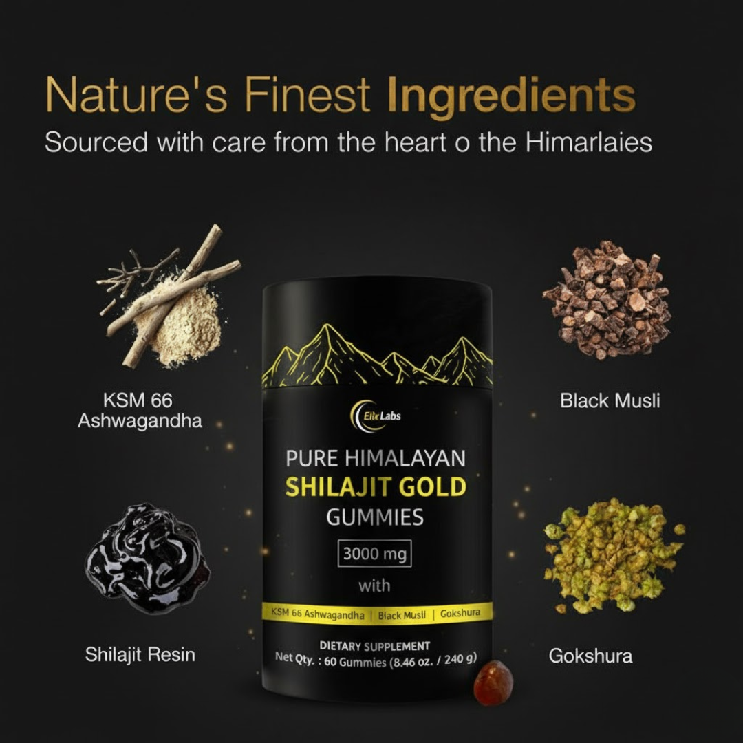 ElixLab Himalayan Shilajit Gold Gummies